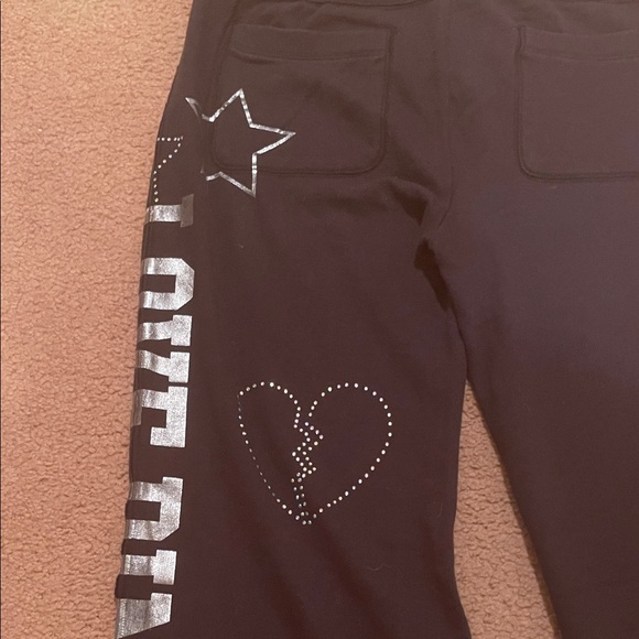 Pink Victoria’s Secret SweatBottoms with Star and Lightning Design - Picture 8 of 8